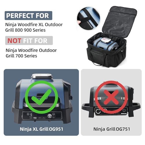 Grill Carry Bag for Ninja Woodfire Grill Pro XL OG800/900 Series, Bag Only - view 2