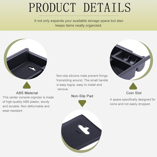 Center Console Organizer for 2016-2023 Toyota Tacoma Accessories - view 6