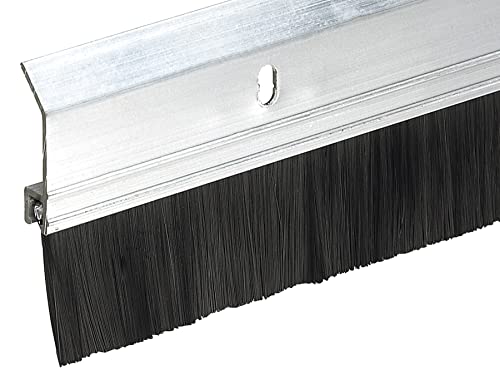 SB36 Extra Brush Door Sweep, 2-inch X 36-inch Long, Silver-Aluminum - 2-Pack - view 3