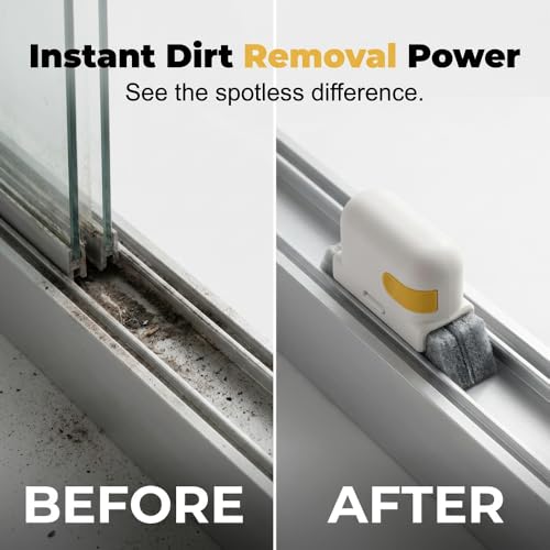 2-in-1 Groove Cleaning Tool, Window Sill Track Cleaner Tools (Gray) - view 3