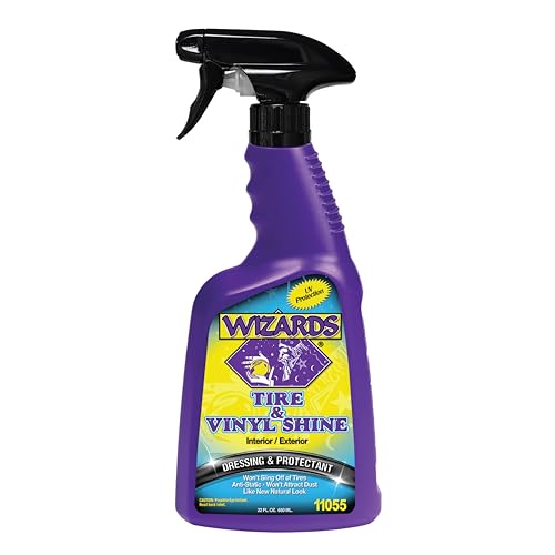 Tire & Vinyl Shine Dressing - UV Protect Rubber & Trim Spray, 22oz