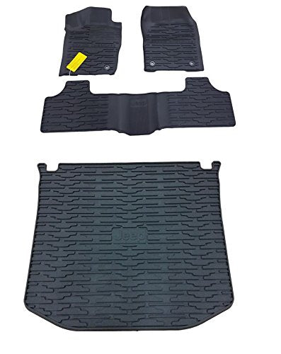 Jeep Grand Cherokee Rubber Slush Floor Mats & Cargo Tray Liner Set