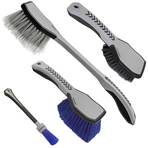 Essential Brush Bundle - Car Wash Cleaning Brushes for Wheels, Tires, Fender, Lug Nuts and Car Detailing