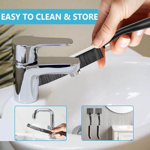 9PCS Crevice Cleaning Brush, Hard Bristle Scrub Brushes Tools - view 5