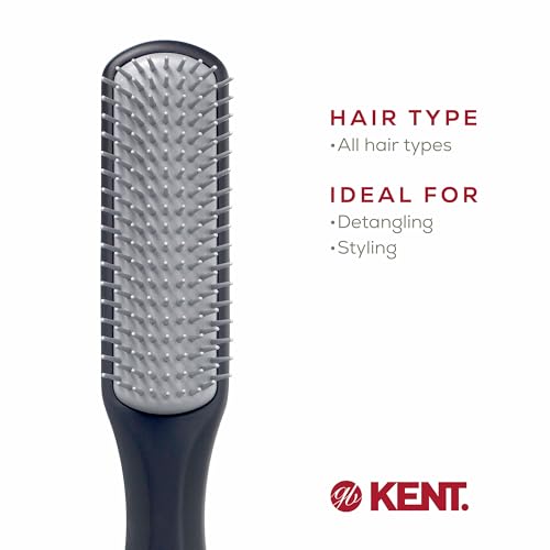 KFM3 Gel Styling Hair Brush for Men, 9 Row Men's Hair Brush with Ionic Anti Static Bristles, Detangling and Smoothing Short to Medium Length Hair - view 6
