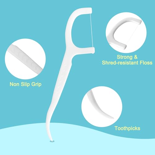 Individually Wrapped Floss Picks 500 Pcs Disposable Bulk Pack - view 3