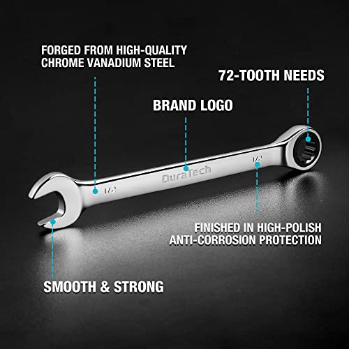 22-Piece Ratcheting Wrench Set, Combination Wrench Set, Metric&SAE - view 3