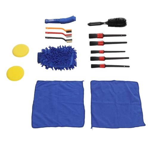 15-Piece Car Detailing Brush Set, PP Auto Cleaning Kit for Wheels and - view 2