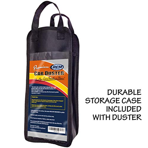 Premium Extra Large Car Duster with Durable Solid Wood Handle Includes Storage Cover - Professional Detailers Top Choice - view 6