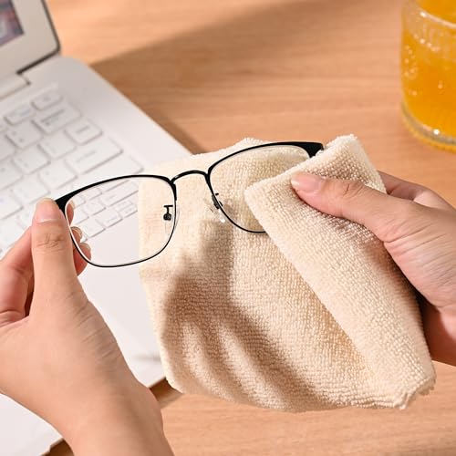 Colorful Microfiber Cleaning Cloth Set, Includes Blue, Green and Cream Kitchen and Home Cleaning Towels - view 4