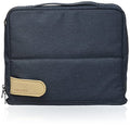 Pencil Case Pouch, Haco-Biz Standing Pen Pouch Bag, Foldable Stand up Pencil Holder Organizer, Large Capacity Portable Pencil Box for Office Supplies, Navy x Khaki (KAHA-HB11B)