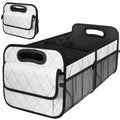 Car Trunk Organizer for SUV, Car Organizers and Storage with Reinforced Handles, Car Accessories for Women/Men 70L Waterproof Polyester Trunk Organizer(Large, Beige)