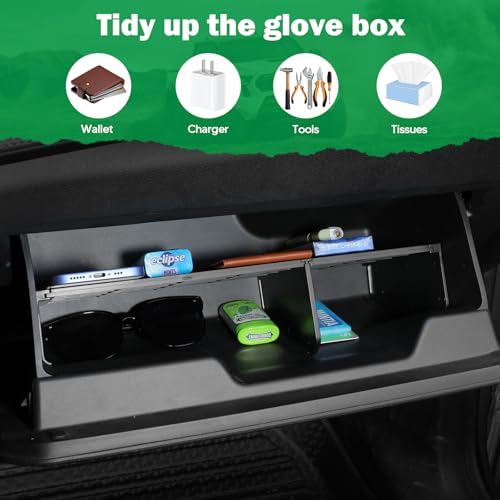 Glove Box Organizer for 2025-2026 Chevy Equinox, GMC Acadia 2024-2026, GMC Terrain 2025-2026, ABS Glove Box Divider Tray Accessories, Not for Chevy Equinox EV - view 5