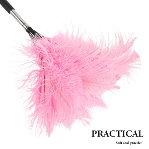 Pink Extendable Ostrich Plume Dusting Wand for Car Interiors - view 3