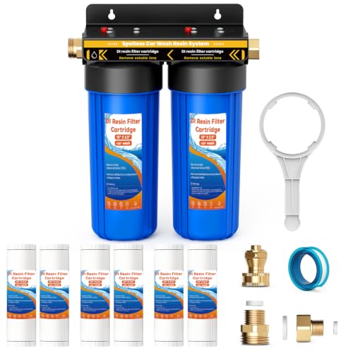 Spotless Water System for Car Wash,Extra 2 Sets Replacement Resin Filters