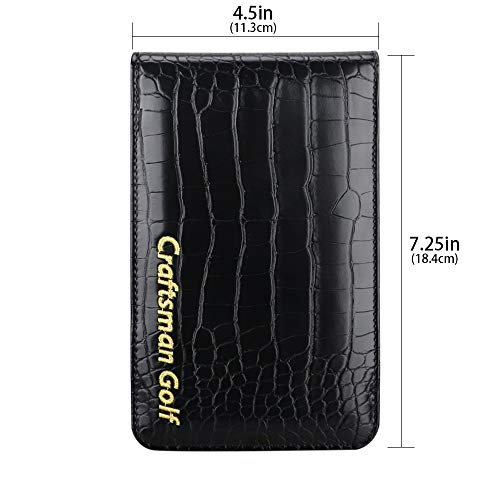 Crocodile Pattern Golf Scorecard Holder and Yardage Book Cover Case Protector Also Accept Custom Order with Your Name Stitched Customization Version - view 3