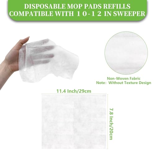 Dry Sweeping Cloths - 100 Count Disposable Mop Pad Refills - view 2