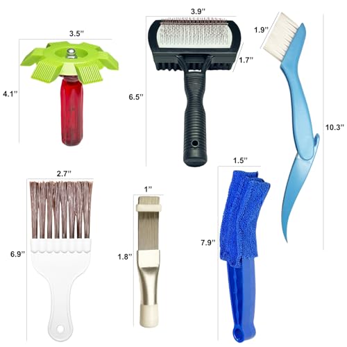 Air Conditioner Fin Cleaning Kit, HVAC Coil Cleaner Set AC Fin Comb Brush - view 2