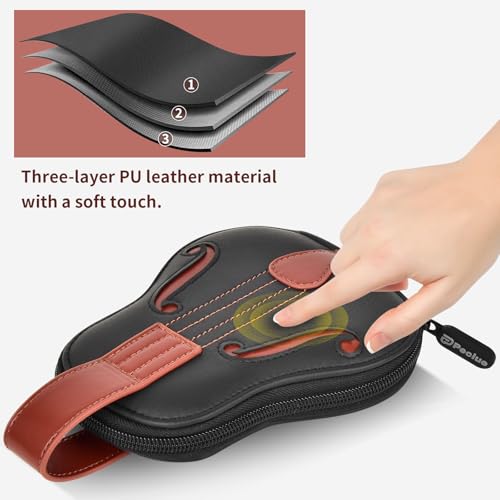 Guitar Picks Holder Case Hold 24+ Packs, Pick Variety Accessories Storage Pouch Organizer for ROTOPATA/for Jim Dunlop/for Picko Plectrums for Acoustic Electric Guitars Bass Ukulele (Box Only) - view 6