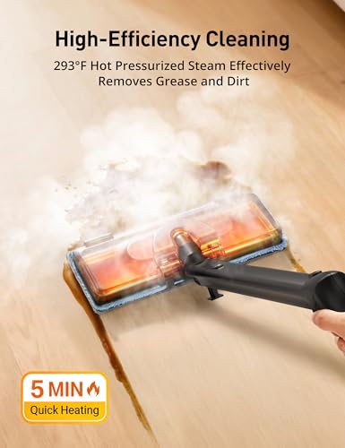 High Pressure Steam Cleaner, 58PSI Heavy Duty 293°F Multipurpose Steam Mop - view 2