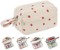 Big Capacity Pencil Case Pencil Pouch Pen Case School Supplies Cute Pencil Box Pencil Bag for Teen Girls Boys Women Man (Strawberry Beige)
