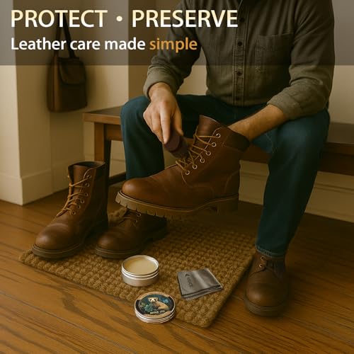 Mink Oil for Leather Boots, Leather Cleaner and Conditioner 3.53oz, All-Natural and Waterproof - view 6