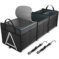 Trunk Organizer Storage with Cooler for Car and SUV (Large, Black)