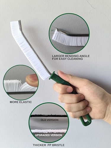 New Crevice Cleaning Brush, Hard-Bristled Washing Brush, Corner Edge Cleaning Brush, Multifunctional Gap Brushes for Kitchen countertop Surfaces, Windows Groove, Tiles & Faucets - 3PCS - view 4