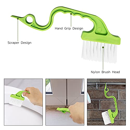 8 Pcs Hand-held Groove Gap Cleaning Tools - Door Window Track Crevice Cleaning Brushes Blind Cleaner Duster, Window Magic Cleaning Brush for Shower Door, Car Vents, Air Conditioner, Keyboard - view 4