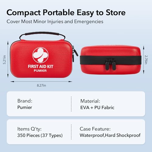 First Aid Kit for Car Home Travel Camping 350pcs Waterproof - view 5