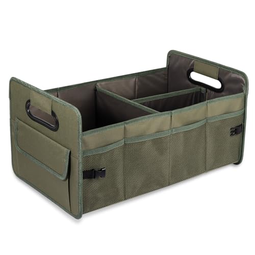 Car Trunk Organizer, Collapsible Car Organizers and Storage Green