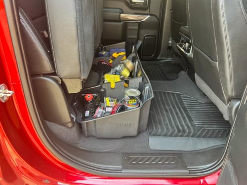 DuHa 10400 Under Seat Storage fits 2019-2026 Silverado/Sierra Light Duty Crew Cab & 2020-2026 Heavy Duty Crew Cab (New Body Style) | Black Heavy Duty Back Seat Organizer - view 5