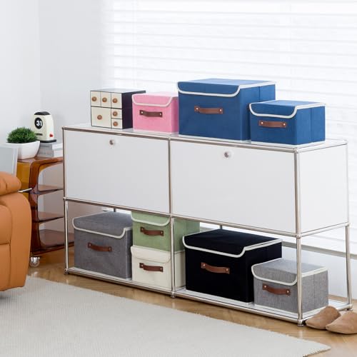 Storage Boxes Baskets with Lid Collapsible Fabric Storage Bins - view 5