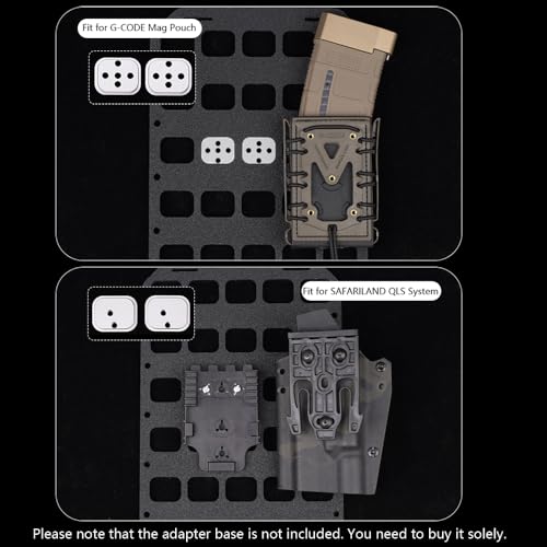 8x12.5inch Tactical MOLLE Organizer Platform for IFAK Pouch Gun Holster, Rigid Molle Panel Portable Insert Backpack Hunting Attachment - view 5