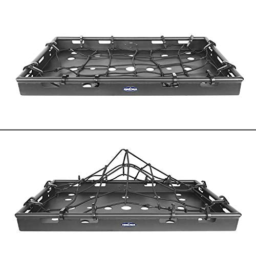 JL Rear Trunk Cargo Rack Shelf for 2018-2026 Jeep Wrangler JL 4-Door Hardtop & Sky One Touch Power Top, JLU Accessories Camping Luggage Storage Tray - view 5
