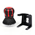 Car Detailing Brush, 5.12" x 2.76" Spherical Soft Bristles Interior Detail Brush with Storage Rack, Waterproof Portable Cleaning Tool for Dashboard Air Vents, Universal for Most Cars (Red)