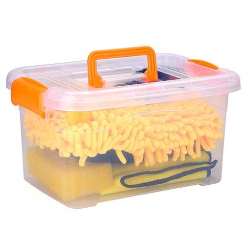 Car Cleaning Set - Indoor & Outdoor Car Care Set - Car Wash Set with Brushes - Storage Box - view 2