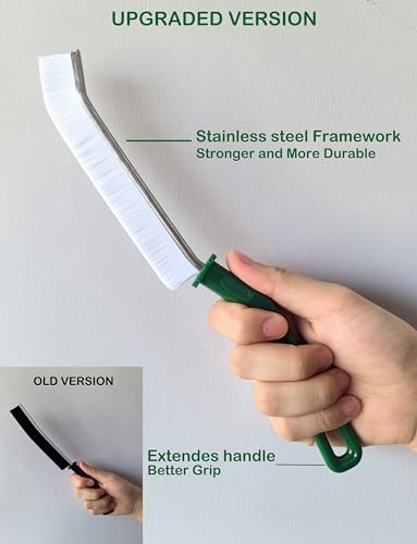 New Crevice Cleaning Brush, Hard-Bristled Washing Brush, Corner Edge Cleaning Brush, Multifunctional Gap Brushes for Kitchen countertop Surfaces, Windows Groove, Tiles & Faucets - 3PCS - view 3