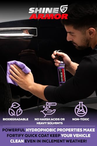 Car Detailing Bundle - Fortify Quick Coat Ceramic Waterless Wash & Interior Cleaner - Complete Automotive Care Kit for Mirror Shine Paint Protection & Deep Interior Cleaning - 2 Pack - view 4