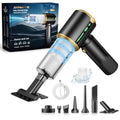 Cordless Handheld Car Vacuum Cleaner: 7-in-1 & 16000Pa Suction -Tar-Black