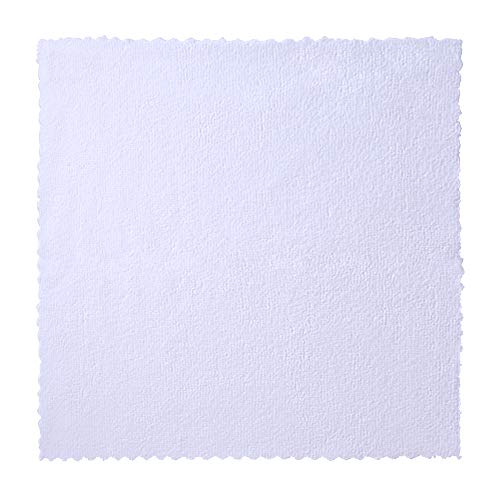 200GSM Microfiber Cleaning and Drying Cloths with Dispenser Box, Reusable, Streak-Free, Scratch-Free, Ultra Absorbent, Edgeless for All Surface Types, 12x12in, 50-Pack, White - view 6