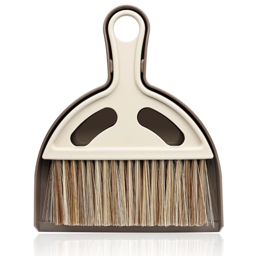 Small Mini Hand Broom Dustpan : Small Broom and Dustpan Set, Mini Broom and Dustpan Set, Hand Broom and Dustpan Set,Mini Dustpan and Brush Set for Cat Litter, Kitchen, Tables, Countertops, Cars, etc.
