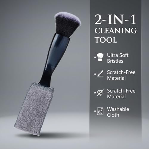3 Pcs Exquisite Microfiber Duster Brushes, Car Detailing Brushes, Feather Duster, Efficient Dust Removal, Cleaning Tool Perfect for Computers, Keyboards, Car Interior, Photo Frames, Digital Devices - view 4
