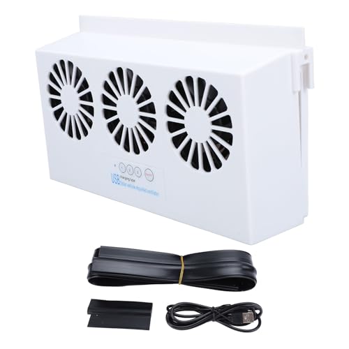 Solar Car Exhaust Fan 3 Heads Odor Removal Cooling Purifier for - view 5