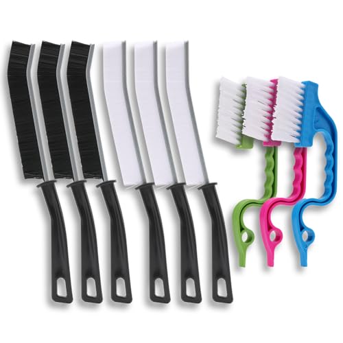 9 Pcs Crevice Cleaning Brush,Hand-held Groove Gap Cleaning Tools