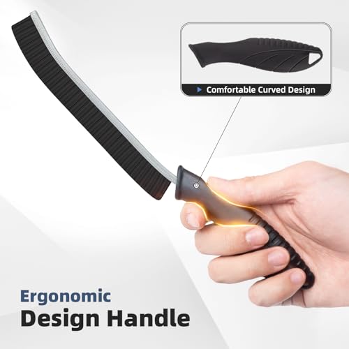Hard Bristle Crevice Cleaning Brush - Cleaning Tools for Household Use, Multifunctional Gap Cleaning Supplies for Kitchen, Bathroom, Toilet, Window, Vehicle, Faucets, Grout, Home (Black) - view 3