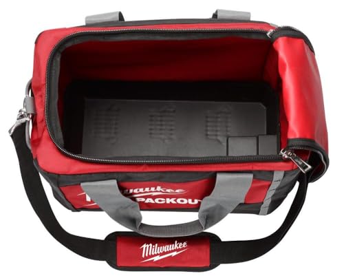 Bag tool 48-22-8321 Tool Bag, 9.6 in W, 15 in D, 12.2 in H, 2 -Pocket, Polyester, Black/Red - view 2