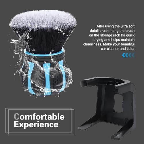 1 PC Ultra Soft Detailing Brush, Extra Large Microfiber Ball Car Detail Brush, Multi-surface Cleaning Tool for Air Vents and Crevices, Universal Automotive Interior Accessory (Blue) - view 5