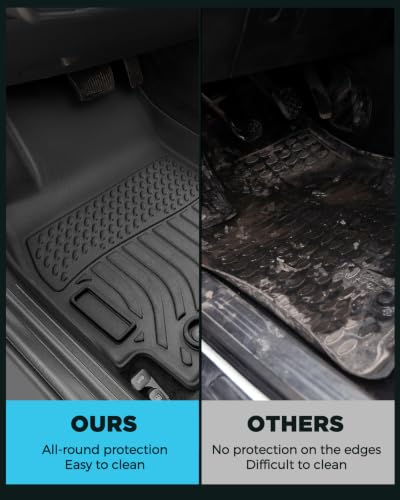 Car Floor Mats for Hyundai Kona 2018-2023 (Gas Only), Black - view 5