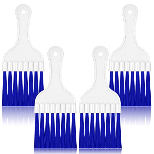 4 Pcs Ac Coil Brush HVAC Condenser Refrigerator Cleaner(Blue)